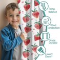 thumbnail image 3 of Blackout Kids Curtains,Strawberry Plants Fruit Watercolor Childrens Insulated Curtains Set Of 2,Bedroom Essentials,Toddler Room Decor 52"x84", 3 of 5