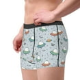 thumbnail image 2 of Yiaed Spaceship Print Men's Soft Cotton Boxer Shorts Breathable Boxers Underwear Moisture-Wicking Underwear Stretch Boxer Briefs for Man-XX-Large, 2 of 5
