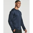 thumbnail image 2 of Real Essentials 4 Pack: Men's Dry-Fit Moisture Wicking Performance Long Sleeve T-Shirt, UV Sun Protection Outdoor Active Top, 2 of 6