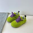 thumbnail image 2 of Gubotare Big Girl Shoes Toddler Shoes Boys Girls Barefoot Shoes Kids Breathable Walking Running Shoe Slip On Sneakers Lightweight Outdoor Athletic Tennis Shoe Size 3 (Green,Big Kids 3), 2 of 9