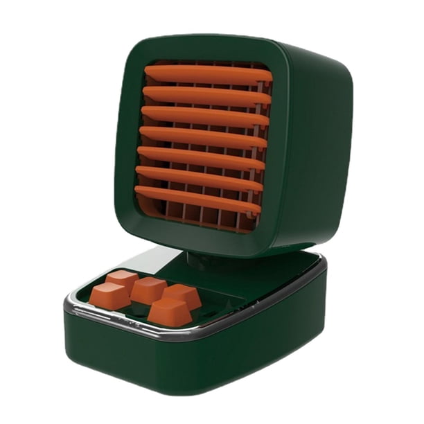 Mini ventilador enfriador de Personal, 3 velocidades , ventilador de aire acondicionado, ventilador de pulverización humidifica oscuro Soledad Ventilador del enfriador de aire
