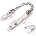 thumbnail image 4 of 2pcs Stainless Steel Slide Bolt Door Chain Latch Gate Latch Door Security Chain Door Lock with Anti Theft Chain Security Locking Door Chain Steel Sliding Bolt Door Lock Security Chain for Home, 4 of 7
