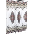 Serafina Home Damask Floral Fabric Shower Curtain for Bathroom, Colors ...