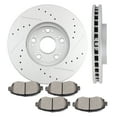 thumbnail image 4 of ECCPP 2pcs Front Brake Rotors and 4pcs Ceramic Brake Pads Set for 1993-2005 for Lexus GS300,1998-2000 for Lexus GS400,2001-2005 for Lexus GS430,2001-2005 for Lexus IS300,2002-2010 for Lexus SC430, 4 of 5