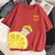 thumbnail image 1 of Camisetas 2023 de algodón para mujer, ropa Harajuku y2k, Kawaii, fresa, manga corta, 100%, 1 of 4