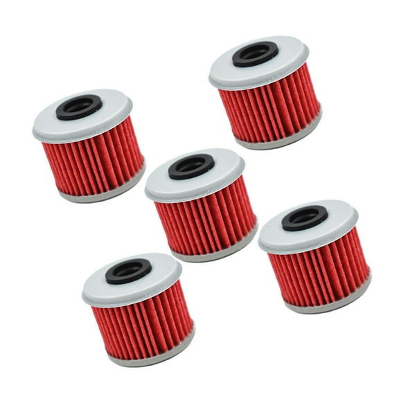 5-Pack Oil Filter Fit for Honda CRF150R CRF150RB CRF250R CRF250X CRF450R CRF450X CRF250XRL CRF450XRL CRF450RX
