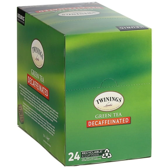 Twinings Green Decaffeinated Tea Single Serve K-Cup Pods - 24/Box