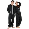 thumbnail image 4 of Joggies - Black and White Adult Footless Hoodie One Piece - Adult - Small2X/Dbl Wide (Fits 5'3 - 5'6"), 4 of 4