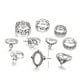 thumbnail image 4 of Anillos para mujer, regalos para mujer, anillos apilables de cristal vintage bohemios para mujer, conjunto de anillos para los nudillos, anillo para mujer, 4 of 4