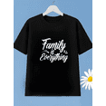 thumbnail image 2 of MAWOTEA [Slimt Fit Size Up] Family Is Everything Print Summer T Shirt For Kids Outdoor Casual Wear, Size 3Year-12Years, 2 of 5