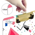 thumbnail image 6 of FORMRS Acrylic Clipboard with Low Profile Clip Standard A4 Letter Size, 12.5" x 9", Green Retro Triangles, 6 of 8