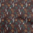 thumbnail image 1 of oneOone Cotton Flex Brown Fabric Cactus Sewing Fabric By The Yard Printed Diy Clothing Sewing Supplies 40 Inch Wide, 1 of 5