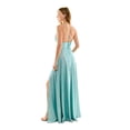 thumbnail image 2 of B DARLIN Robe Formelle Longue à Bretelles Réglables Fendue Zippée Croisée Bretelles Spaghetti Col en V Juniors 1112, 2 of 3
