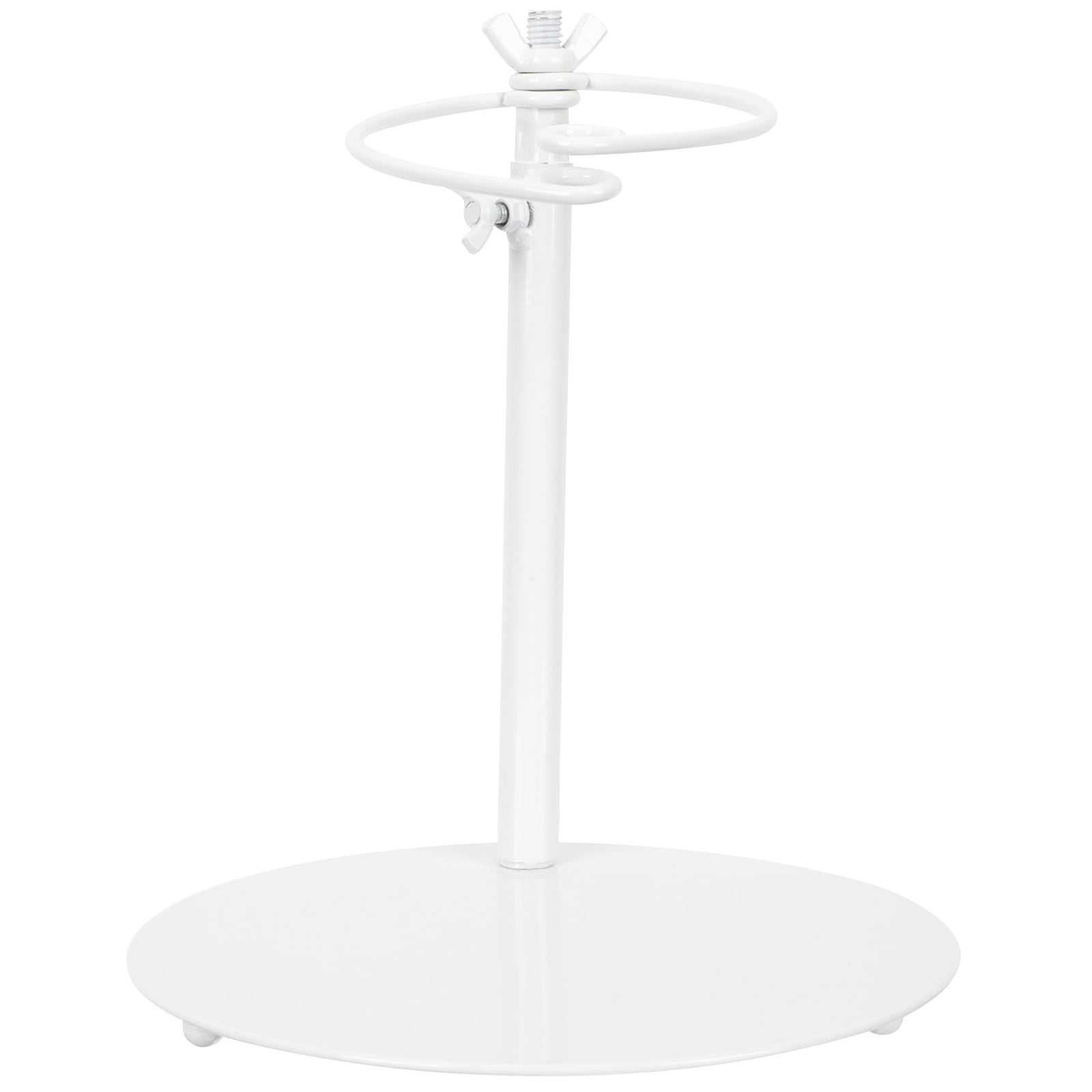 FONDOTIN Floral Bouquet Supplies Desktop Bouquet Display Holder 1Pcs White Iron Stabilization Rack
