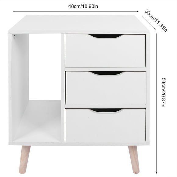 Night Table, Particle Board Easy To Clean Bedroom Bedside Table For Bedroom