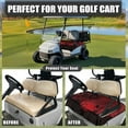 thumbnail image 4 of Yuyamidu Halloween Golf Cart Seat Covers, Red Cobweb Golf Cart Cushion Covers with 4 Front Pockets Spider Club Car Seat Towel Blanket Cushion Covers, 4 of 7
