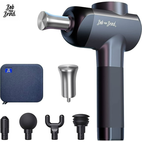 BOB AND BRAD X6 Pro Massage Gun Deep Tissue Percussion with Metal Head, Professional Muscle Massage Gun for Athletes, Pain Relief, Christmas Gift for Men and Women, FSA HSA Eligible(without box)