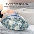 thumbnail image 4 of Yayeee Pillowcase Queen Size Set of 2 Satin Wrinkle Resistant Envelope Pillow Case, Green Flourishing Garden, 4 of 8
