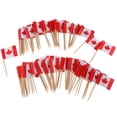 thumbnail image 2 of Abbraccia 6x100 Pieces Decorative Flag Toothpicks Party Food Decorations Canada 6 Pcs, 2 of 10