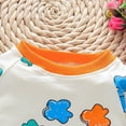 thumbnail image 3 of Spring and Autumn Girls' Baby Clothing Set Fashion Cotton Top+Strap Pants Two-piece Girls' Neonatal Children's Cloud Print Set., 3 of 5