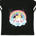 thumbnail image 4 of Inktastic 4th Birthday Unicorn Rainbow Cute Girls Girls Toddler T-Shirt, 4 of 5