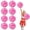 Pink+Pink, variant on 10 Pcs Cheerleading poms,pom poms Cheerleading with Finger Holes Cheer Pom Pomsfor Dance, Matches, Team Spirit Sports