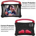 thumbnail image 3 of Kids Case for Samsung Galaxy Tab S9 FE/ Tab S9/ Tab S8/ Tab S7, EVA Rubber Lightweight Kids Friendly Shockproof Kickstand Hanlde Bumper Rugged Cover with Shoulder Strap for Girls Boys, Black, 3 of 8