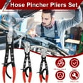 thumbnail image 2 of 3PCS Hose Pincher Pliers  8/10/12inch Metal Steel Locking Ratcheting Hose Pinch Off Pliers for Automotive Hose Lines  Radiator Lines  Fuel Lines  Coolant Lines, 2 of 8