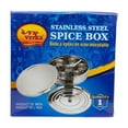 thumbnail image 3 of Verka 7PCS Stainless Steel Spice Box, Masala Dabba, With Spoon, 3 of 5