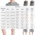 thumbnail image 3 of ITSAME Boys Girls Outfits 2-Piece, Letter Print Sleeveless Hoodies and Shorts Fashion Casual Clothes Set Gray Size 7-8, 3 of 5