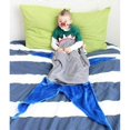thumbnail image 5 of Shark-Shaped Double Fleece Sleeping Bag; Comfortable & Cozy for Couch; Living Room Gift for Kids Teens, 5 of 5