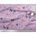 thumbnail image 2 of Soimoi Poly Georgette Fabric Floral,Pot & Cat Kids Print Sewing Fabric Yard 42 Inch Wide, 2 of 3