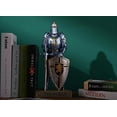 thumbnail image 4 of HDMbigmi King's Guard Knight with Shield Desktop Accessories Statue Medieval Knight Ornament Paperweight for Office and Home Top Collection as Gift 12.60 Inch (Blue), 4 of 8