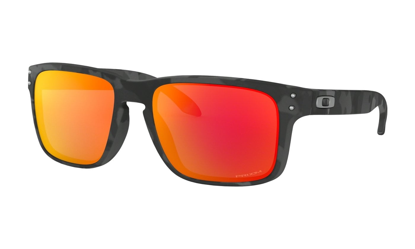 Oakley sunglasses OO9102 Holbrook (F4) matte brown tortoise with prizm black lenses, 57mm