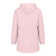 thumbnail image 6 of Delayuji Womens Waterproof Coat Solid Color Hooded Sun Protection Jacket Lightweight Sports Outdoor Zipper Jacket, 6 of 6