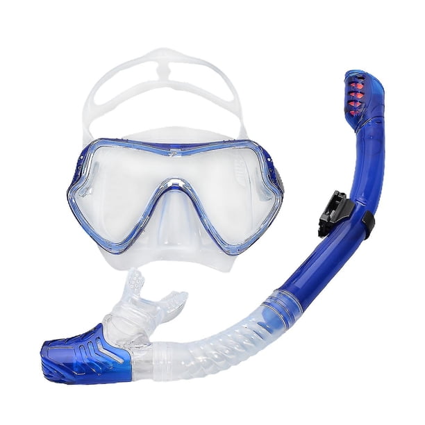 Gafas de buceo con montura grande para adultos, lentes de vidrio templado y cómoda falda de silicona, ideales para nadar y bucear