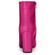 thumbnail image 4 of Botines De Punta Estrecha Con Cremallera Y Tacón Grueso Para Mujer Rosa rosa 7, 4 of 7