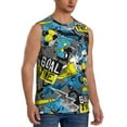 thumbnail image 2 of Gaeub Goal Time Men's Sleeveless Muscle Shirts Workout Tank Tops, Odor Protection and Comfortable - XX-Large, 2 of 8