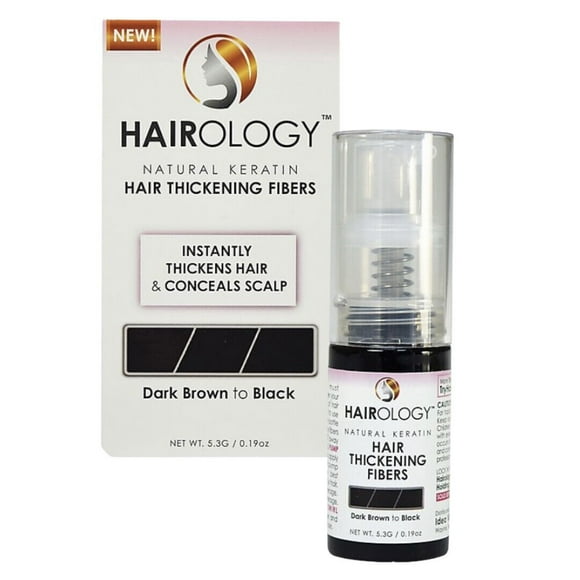 Hairology Natural Keratin Hair Thickening Fibers (Dark Brown to Black) Hairology HAIROLGYBK