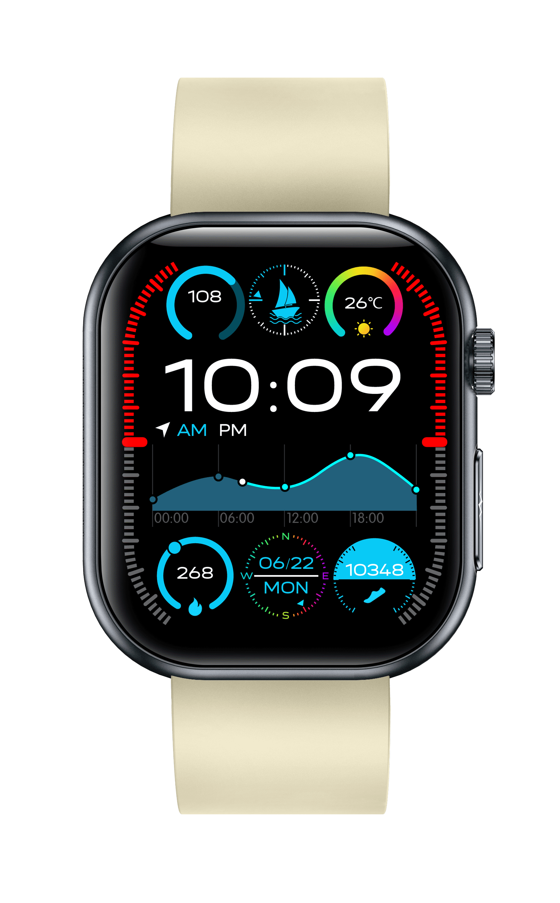 VAYKAL Smart Watch Fitness Tracker for Android and iPhone AMOLED Screen Multiple Sports Modes Pedometer Timer Stopwatch Make/Answer Calls Message Notifications IP68 Waterproof