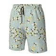 thumbnail image 4 of Fotbe Bees Trajes de Baño Estampados para Hombre, Shorts de Verano de Secado Rápido, Ropa de Playa, Bañadores-Small, 4 of 6