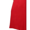 thumbnail image 5 of J. METHOD Women's Half Sleeve Scoop Neck Plain Modest Maxi Long Dress NEWDR44 Red M, 5 of 6