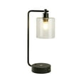 thumbnail image 1 of Cedar Hill 19" Lampe de Table Claire avec Chargeur Sans Fil et Abat-Jour en Verre, 1 of 7