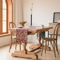 thumbnail image 1 of ¡Aprovecha la Oferta!, Bandera de mesa con hojas azules, bandera de té con borlas, bandera de comedor, decoración de mesa de comedor larga, mantel, bandera de mesa Akmoler, 1 of 9
