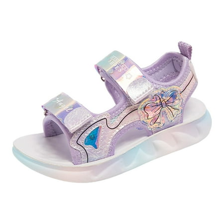 

Akiihool Girl s Sandals Baby Toddler Boys Girls Toddlers Little Kids Walking (Purple 13)