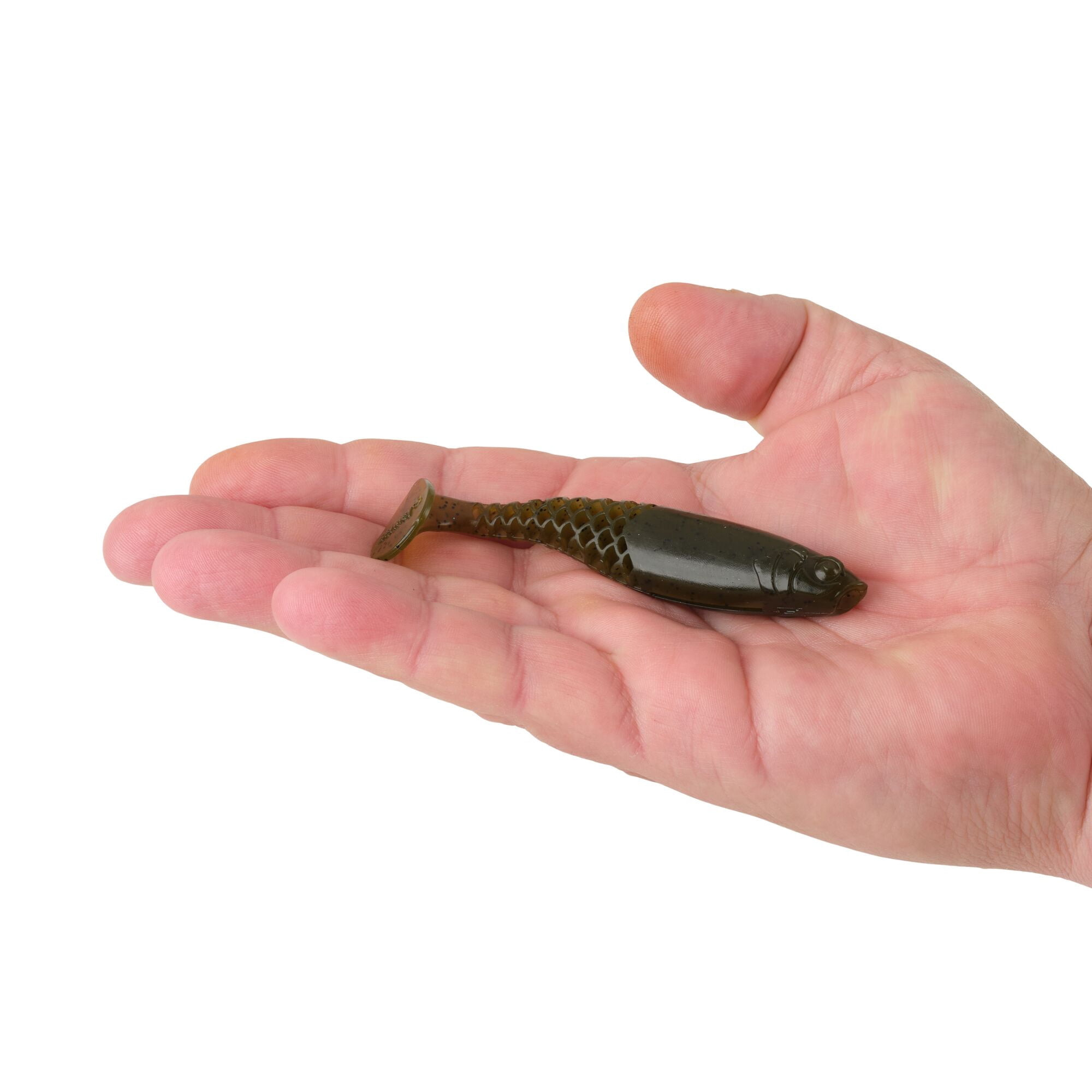 Berkley PowerBait® Paddlin' PowerStinger, 4.25 in, Swimbaits - Paddle Tail, Green Pumpkin (5 Count)