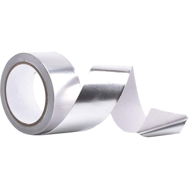 Ruban Renforcé en Aluminium 45mm X 20m, Ruban de Scellement en Aluminium, Ruban de Scellement Résistant aux Hautes Températures pour Réparation