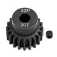 thumbnail image 1 of Engranaje de Motor de Metal de acero negro para modelo de coche, engranaje de Motor de 32p, M0.8, 5mm, 13t, 14t, 15t, 16t, 17t, 18t, 19t, 20t, 21t, 1/10, E65D, 1 of 4