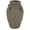 Dark Brown Handmade Textured Solid Round 10" x 10" x 15", variant on DecMode 15" Handmade Textured Dark Brown Ceramic Vase with Four Handles