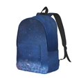 thumbnail image 2 of Yiaed Retro Blue Glitter Print Backpack, Premium Laptop Backpack, Travel Backpack for Women, Lightweight Backpacks, Comfortable Back Pack-Small, 2 of 5
